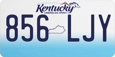 KY license plate 856LJY