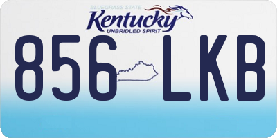 KY license plate 856LKB