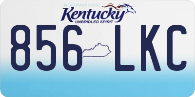 KY license plate 856LKC