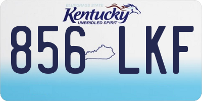 KY license plate 856LKF