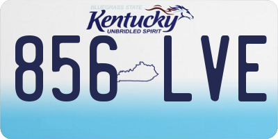 KY license plate 856LVE