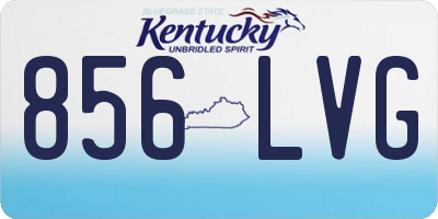 KY license plate 856LVG