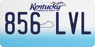 KY license plate 856LVL