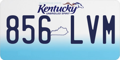 KY license plate 856LVM