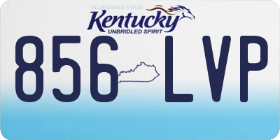 KY license plate 856LVP