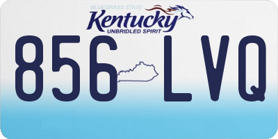 KY license plate 856LVQ