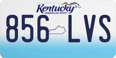 KY license plate 856LVS