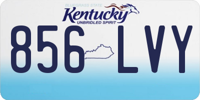 KY license plate 856LVY