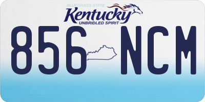 KY license plate 856NCM
