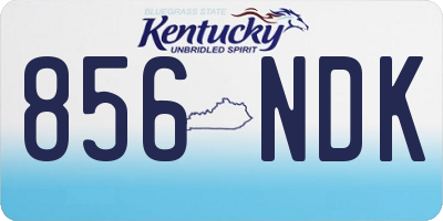KY license plate 856NDK