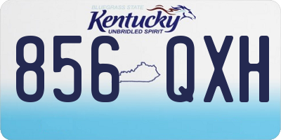 KY license plate 856QXH