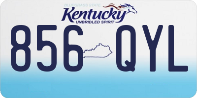 KY license plate 856QYL