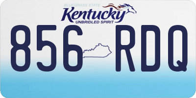KY license plate 856RDQ