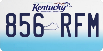 KY license plate 856RFM