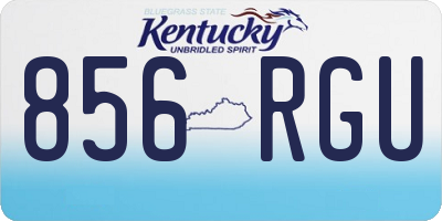 KY license plate 856RGU