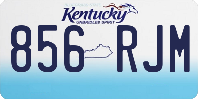 KY license plate 856RJM