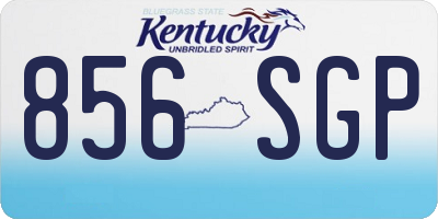 KY license plate 856SGP