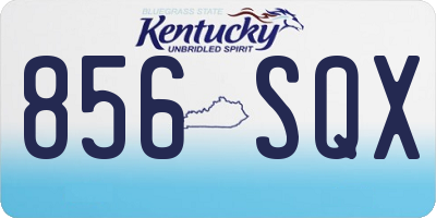 KY license plate 856SQX