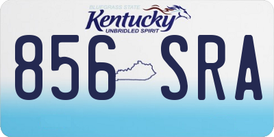 KY license plate 856SRA