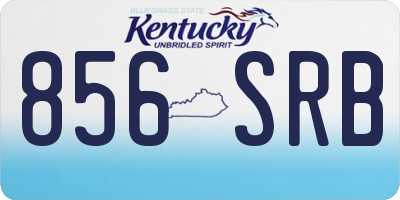 KY license plate 856SRB
