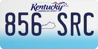 KY license plate 856SRC