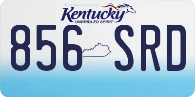 KY license plate 856SRD