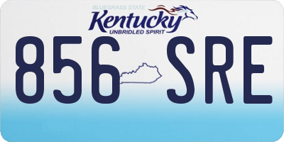 KY license plate 856SRE