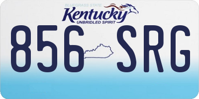 KY license plate 856SRG