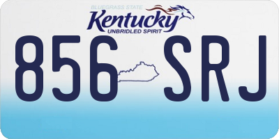 KY license plate 856SRJ