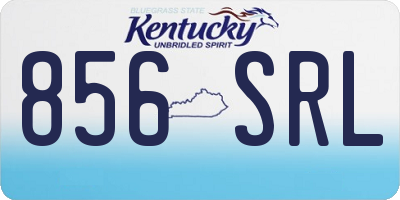 KY license plate 856SRL