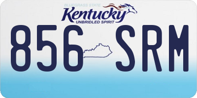 KY license plate 856SRM
