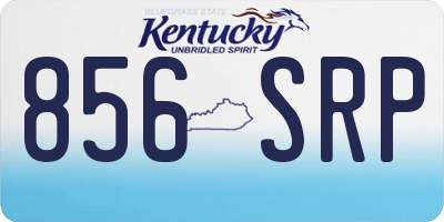 KY license plate 856SRP