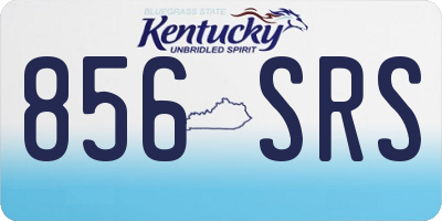 KY license plate 856SRS