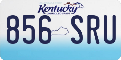 KY license plate 856SRU