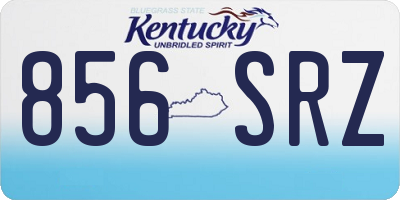 KY license plate 856SRZ