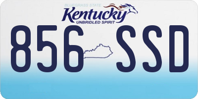 KY license plate 856SSD