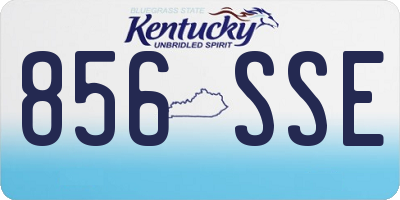 KY license plate 856SSE