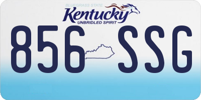 KY license plate 856SSG