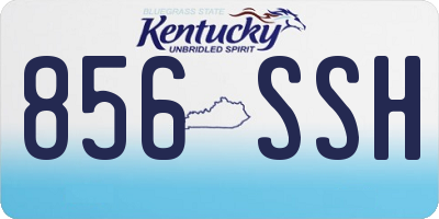 KY license plate 856SSH