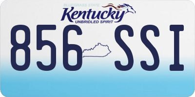 KY license plate 856SSI