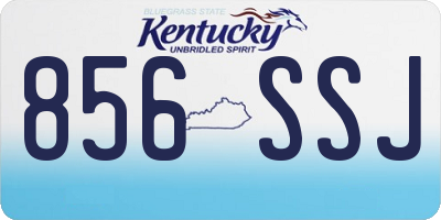 KY license plate 856SSJ