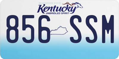 KY license plate 856SSM