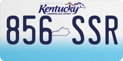 KY license plate 856SSR