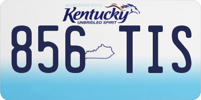 KY license plate 856TIS