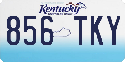 KY license plate 856TKY