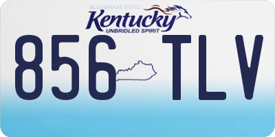 KY license plate 856TLV