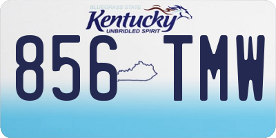 KY license plate 856TMW