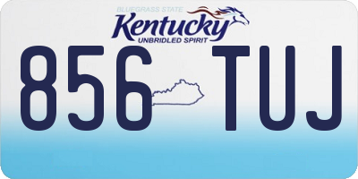 KY license plate 856TUJ