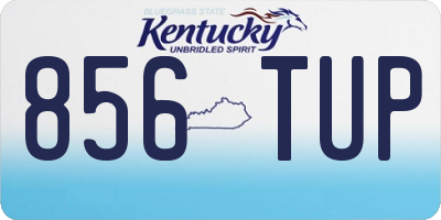 KY license plate 856TUP