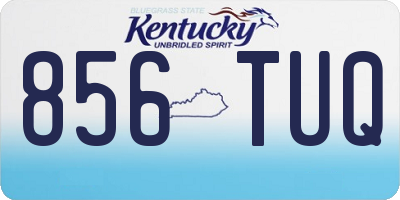 KY license plate 856TUQ